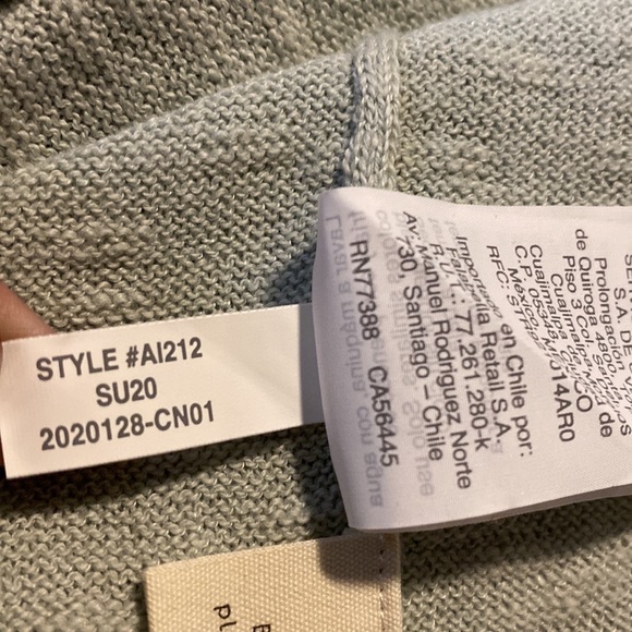 Madewell sweater cardigan soft sage color size XXS oversized - Picture 10 of 10